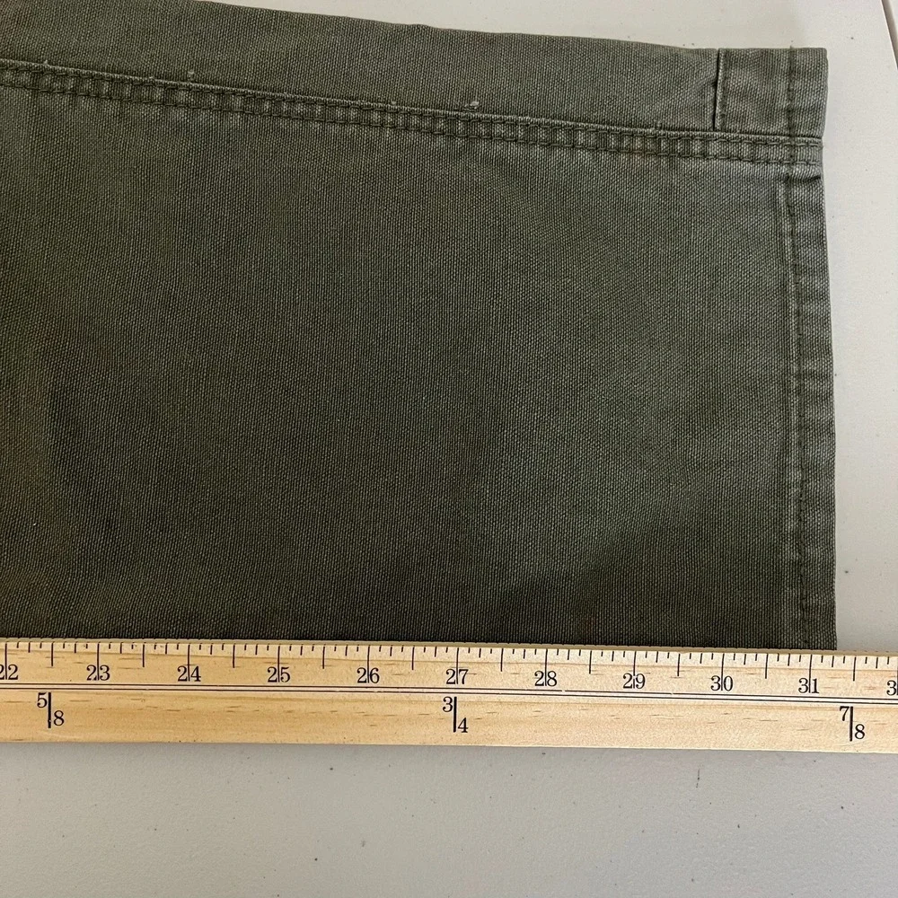 Troy Lee Designs Mens Olive Green Cotton Canvas Articulated Knee Pants Size 36